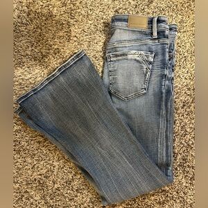 Flared Buckle Jeans